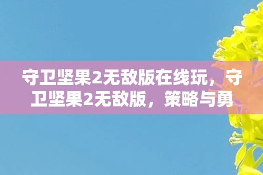 守卫坚果2无敌版在线玩，守卫坚果2无敌版，策略与勇气的极致挑战