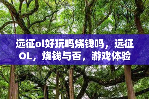 远征ol好玩吗烧钱吗,远征OL,烧钱与否,游戏体验如何? 远征ol好玩吗烧钱吗,远征OL,烧钱与否,游戏体验如何?