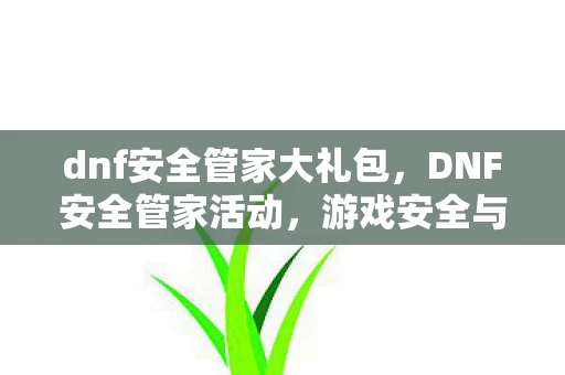 dnf安全管家大礼包,DNF安全管家活动,游戏安全与乐趣的完美结合 dnf安全管家大礼包,DNF安全管家活动,游戏安全与乐趣的完美结合