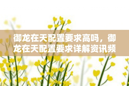 御龙在天配置要求高吗，御龙在天配置要求详解资讯频道