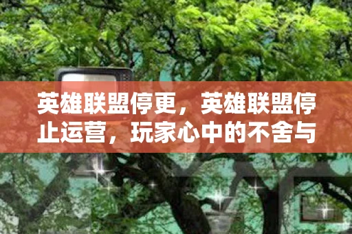 英雄联盟停更,英雄联盟停止运营,玩家心中的不舍与期待 英雄联盟停更,英雄联盟停止运营,玩家心中的不舍与期待