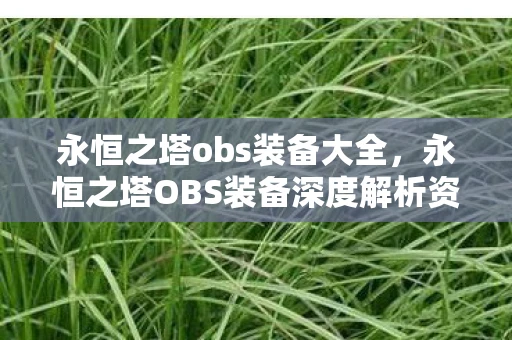 永恒之塔obs装备大全,永恒之塔OBS装备深度解析资讯 永恒之塔obs装备大全,永恒之塔OBS装备深度解析资讯