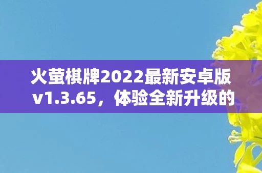 火萤棋牌2022最新安卓版 v1图片