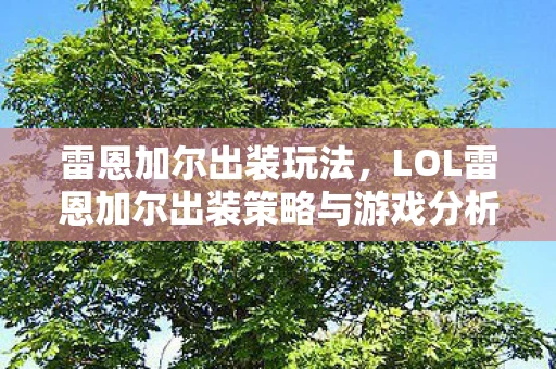 雷恩加尔出装玩法，LOL雷恩加尔出装策略与游戏分析