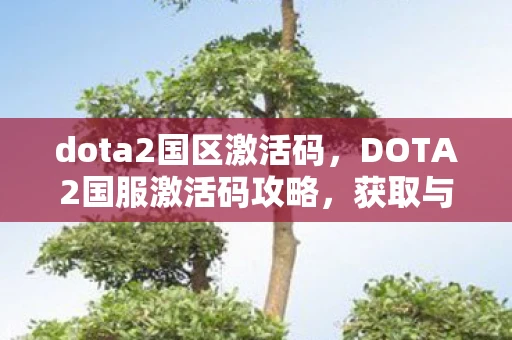 dota2国区激活码，DOTA2国服激活码攻略，获取与使用方法详解