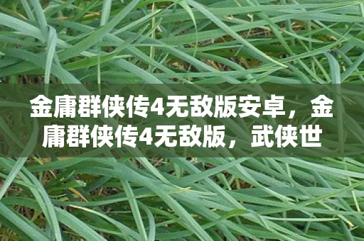 金庸群侠传4无敌版安卓,金庸群侠传4无敌版,武侠世界的无尽探索 金庸群侠传4无敌版安卓,金庸群侠传4无敌版,武侠世界的无尽探索