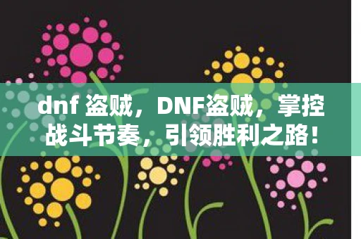 dnf 盗贼，DNF盗贼，掌控战斗节奏，引领胜利之路！