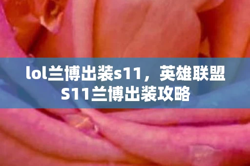 lol兰博出装s11，英雄联盟S11兰博出装攻略