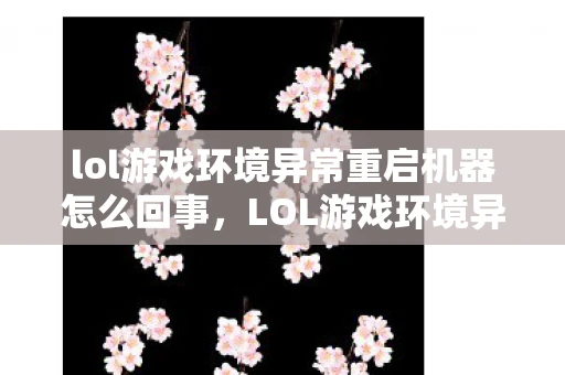 lol游戏环境异常重启机器怎么回事,LOL游戏环境异常,重启机器后再试的解决方法与深度探讨 lol游戏环境异常重启机器怎么回事,LOL游戏环境异常,重启机器后再试的解决方法与深度探讨