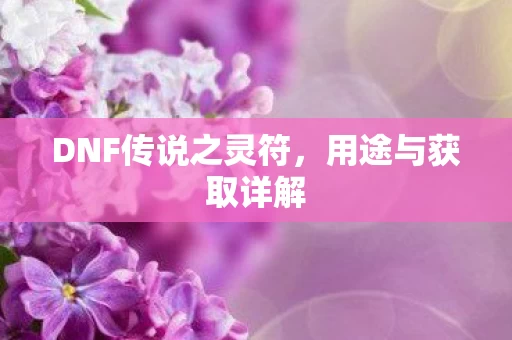 DNF传说之灵符图片