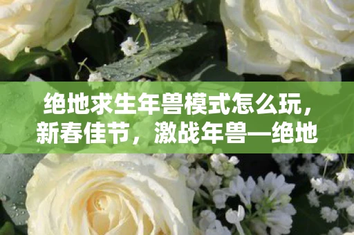 绝地求生年兽模式怎么玩,新春佳节,激战年兽—绝地求生年兽模式全面解析 绝地求生年兽模式怎么玩,新春佳节,激战年兽—绝地求生年兽模式全面解析