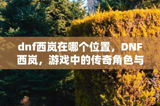 dnf西岚在哪个位置，DNF西岚，游戏中的传奇角色与无尽冒险