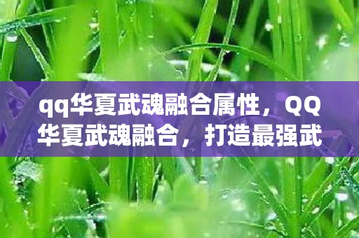 qq华夏武魂融合属性,QQ华夏武魂融合,打造最强武魂,征战华夏大陆 qq华夏武魂融合属性,QQ华夏武魂融合,打造最强武魂,征战华夏大陆