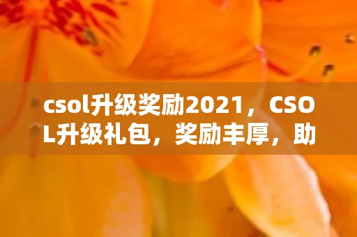 csol升级奖励2021,CSOL升级礼包,奖励丰厚,助你畅游游戏世界 csol升级奖励2021,CSOL升级礼包,奖励丰厚,助你畅游游戏世界