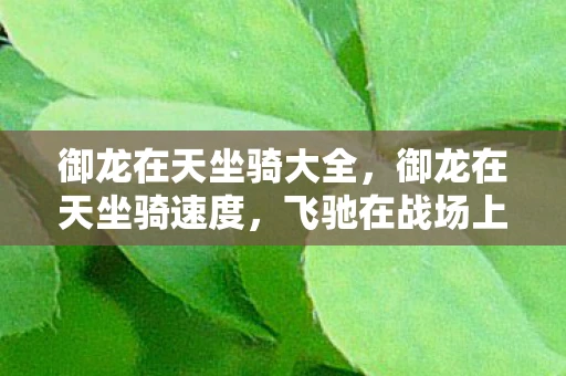 御龙在天坐骑大全,御龙在天坐骑速度,飞驰在战场上的风之精灵 御龙在天坐骑大全,御龙在天坐骑速度,飞驰在战场上的风之精灵