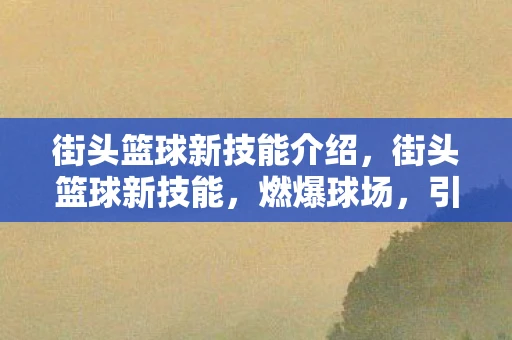 街头篮球新技能介绍,街头篮球新技能,燃爆球场,引领潮流新风尚 街头篮球新技能介绍,街头篮球新技能,燃爆球场,引领潮流新风尚