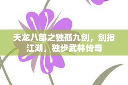 天龙八部之独孤九剑图片