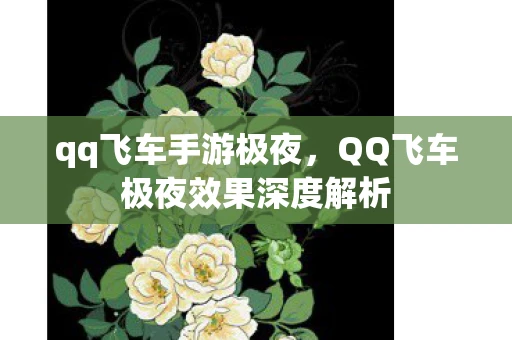 qq飞车手游极夜,QQ飞车极夜效果深度解析 qq飞车手游极夜,QQ飞车极夜效果深度解析