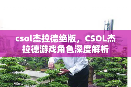 csol杰拉德绝版,CSOL杰拉德游戏角色深度解析 csol杰拉德绝版,CSOL杰拉德游戏角色深度解析