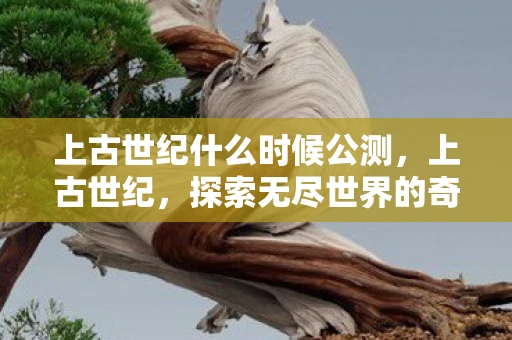 上古世纪什么时候公测，上古世纪，探索无尽世界的奇幻之旅—什么时候能玩？