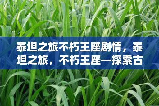 泰坦之旅不朽王座剧情，泰坦之旅，不朽王座—探索古希腊神话的传奇之旅