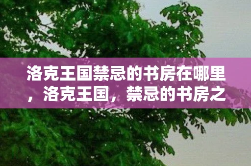 洛克王国禁忌的书房在哪里,洛克王国,禁忌的书房之谜 洛克王国禁忌的书房在哪里,洛克王国,禁忌的书房之谜