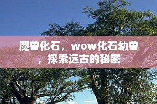 魔兽化石，wow化石幼兽，探索远古的秘密