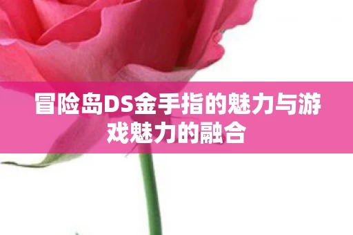 冒险岛DS金手指的魅力与游戏魅力的融合图片