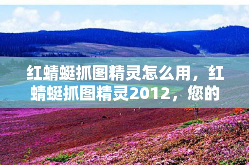 红蜻蜓抓图精灵怎么用，红蜻蜓抓图精灵2012，您的专业截图工具