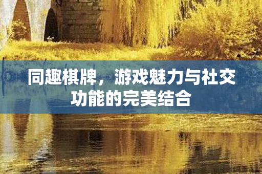 同趣棋牌，游戏魅力与社交功能的完美结合