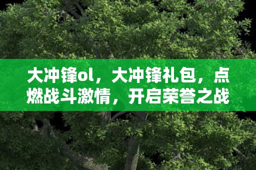 大冲锋ol,大冲锋礼包,点燃战斗激情,开启荣誉之战! 大冲锋ol,大冲锋礼包,点燃战斗激情,开启荣誉之战!