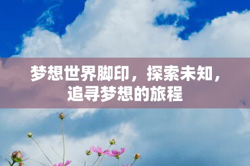 追寻梦想的旅程图片