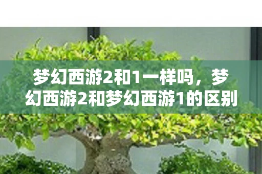 梦幻西游2和1一样吗，梦幻西游2和梦幻西游1的区别深度解析