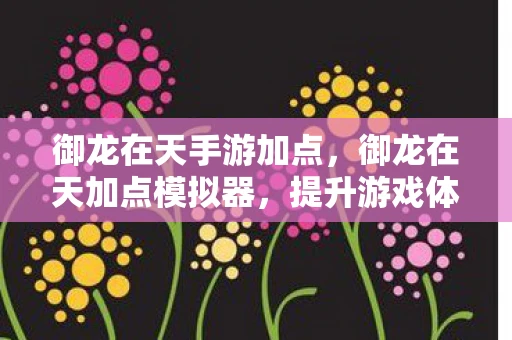 御龙在天手游加点，御龙在天加点模拟器，提升游戏体验的必备工具