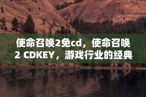 使命召唤2免cd，使命召唤2 CDKEY，游戏行业的经典之作