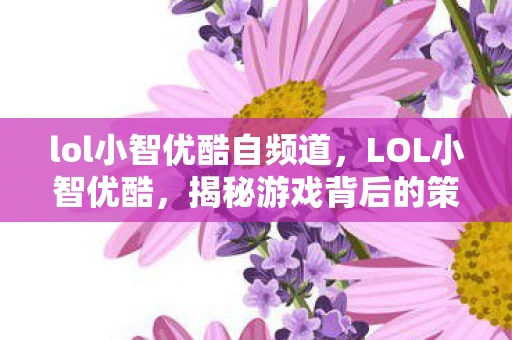 lol小智优酷自频道,LOL小智优酷,揭秘游戏背后的策略与智慧 lol小智优酷自频道,LOL小智优酷,揭秘游戏背后的策略与智慧