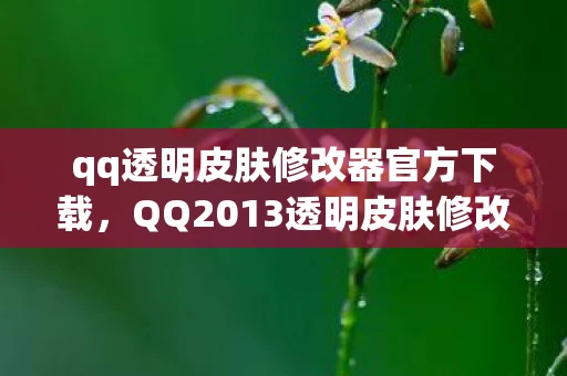 qq透明皮肤修改器官方下载,QQ2013透明皮肤修改器,探索游戏新境界 qq透明皮肤修改器官方下载,QQ2013透明皮肤修改器,探索游戏新境界