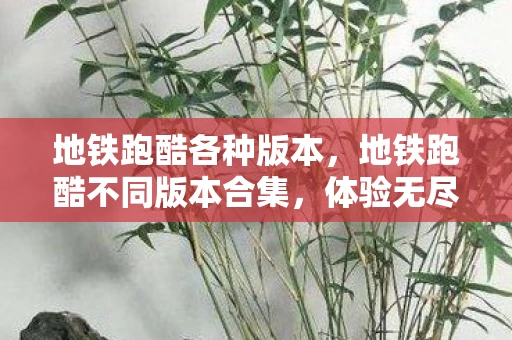 地铁跑酷各种版本，地铁跑酷不同版本合集，体验无尽的跑酷乐趣