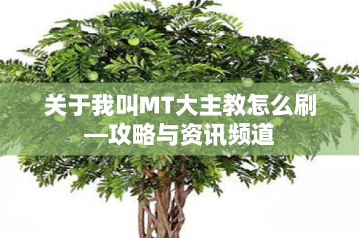 关于我叫MT大主教怎么刷图片