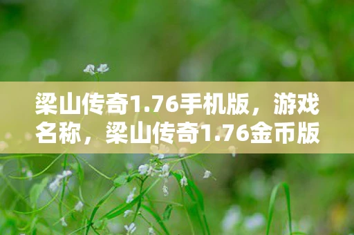 梁山传奇1.76手机版，游戏名称，梁山传奇1.76金币版资讯频道手游大作深度解析