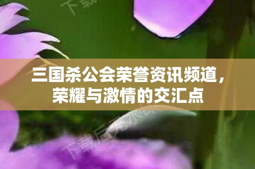 三国杀公会荣誉资讯频道图片