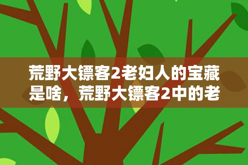 荒野大镖客2老妇人的宝藏是啥,荒野大镖客2中的老妇人,深度解读 荒野大镖客2老妇人的宝藏是啥,荒野大镖客2中的老妇人,深度解读