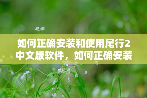 如何正确安装和使用尾行2中文版软件,如何正确安装和使用尾行2中文版 如何正确安装和使用尾行2中文版软件,如何正确安装和使用尾行2中文版