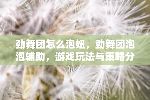 劲舞团怎么泡妞，劲舞团泡泡辅助，游戏玩法与策略分析资讯频道