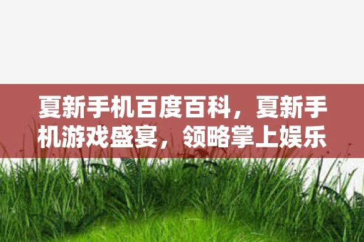 夏新手机百度百科,夏新手机游戏盛宴,领略掌上娱乐新风尚 夏新手机百度百科,夏新手机游戏盛宴,领略掌上娱乐新风尚