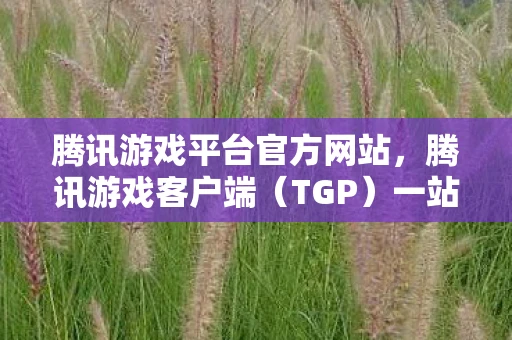 腾讯游戏平台官方网站,腾讯游戏客户端(TGP)一站式游戏体验平台 腾讯游戏平台官方网站,腾讯游戏客户端(TGP)一站式游戏体验平台