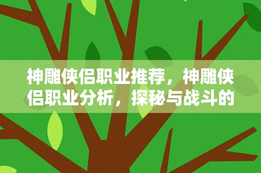 神雕侠侣职业推荐,神雕侠侣职业分析,探秘与战斗的终极武器! 神雕侠侣职业推荐,神雕侠侣职业分析,探秘与战斗的终极武器!