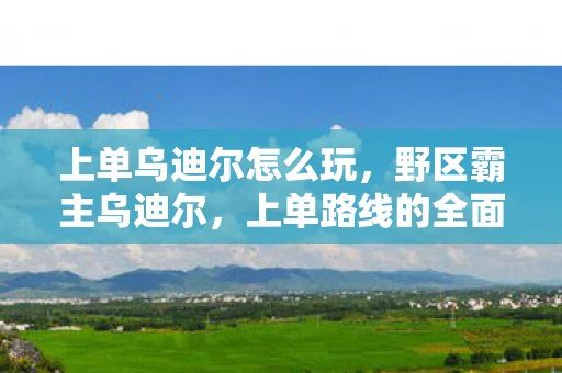 上单乌迪尔怎么玩,野区霸主乌迪尔,上单路线的全面解析 上单乌迪尔怎么玩,野区霸主乌迪尔,上单路线的全面解析