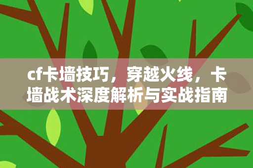 cf卡墙技巧,穿越火线,卡墙战术深度解析与实战指南 cf卡墙技巧,穿越火线,卡墙战术深度解析与实战指南