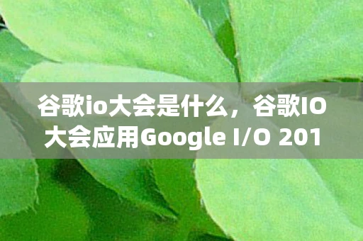 谷歌io大会是什么，谷歌IO大会应用Google I/O 2016，探索未来科技的新领域